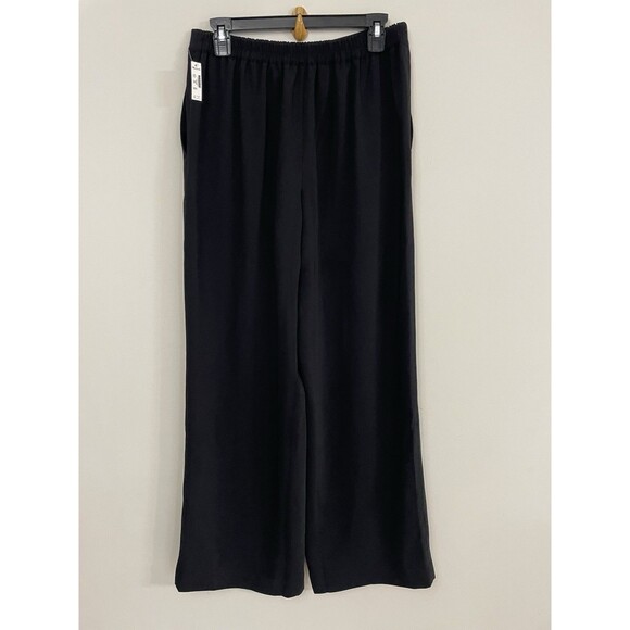 Madewell Womens Pull-On Straight Pants in Crepe Black NWT $108 Size XL - Picture 4 of 15